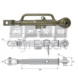 Stabilisateur tracteur John-deere 6010SE, 6110, 6205, 6210, 6310, 6410, 6505, 6510, 6610, 6810, 6910, AL201045