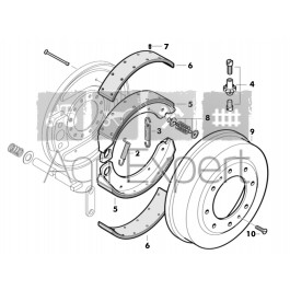 Tambour de frein tracteur Massey-Ferguson 35, 35X, TE20, TEA20, TED20, TEF20, 135, 148, 230, 240, 550, 835, 20C, 20D, Massey Harris MH50