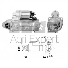 Démarreur 12V 3,2Kw moteur Perkins 1104D, 1104A, 904D, 904F, 904J, engins Caterpillar, Erkunt Arma Trac 704e, 752e, 854 Lux