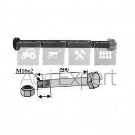 Boulon M16x200 pour marteau de broyeur Seppi, M16 x 2 x 200 mm, 8.8