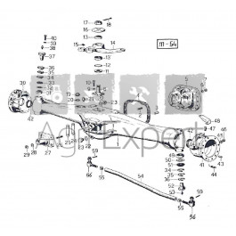 Roulement de pivot pont avant tracteur Same Corsaro 70, Explorer 60 II, Falcon 50, Minitauro 50, Saturno 80 SY, Vigneron 60, 62, 70, 75, Lamborghini R613V, R714V, R483, R483, Hurlimann 