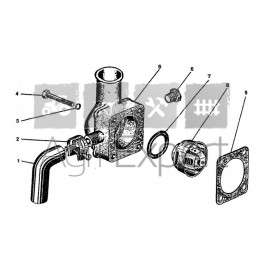 Joint de thermostat tracteur AVTO Belarus MTZ 50, 52, 80, 82, 550, 552, 562, 575, 820, 900, 920, TS109