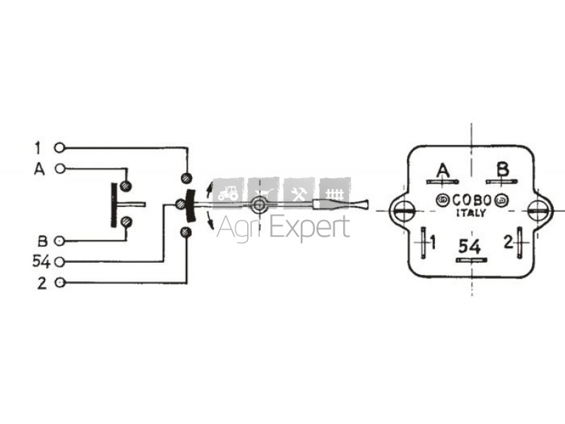 2.7659.052.0 Cobo Commutateur de clignotants tracteur Same Argon 80,  Explorer 110, Frutteto 110, Frutteto 70, Frutteto 75, Frutteto 80, Frutteto  85, Frutteto 90, Frutteto 100, Krypton 78, Krypton 80, Krypton 88, Krypton  90, Krypton 95, Krypton 98, Krypton