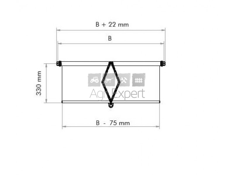 store ciseaux 700 x 330 mm transparente Pare-soleil ciseaux pour