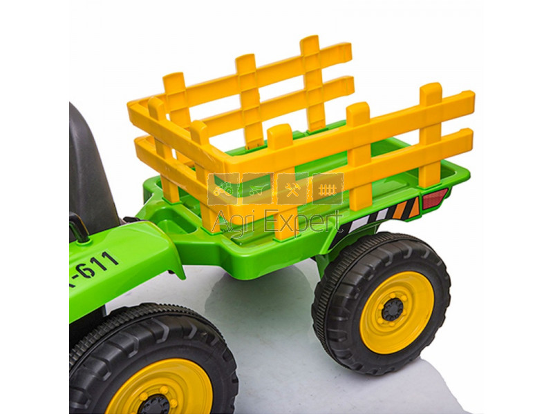 Tracteur électrique pour enfant John Deere ground force avec remorque
