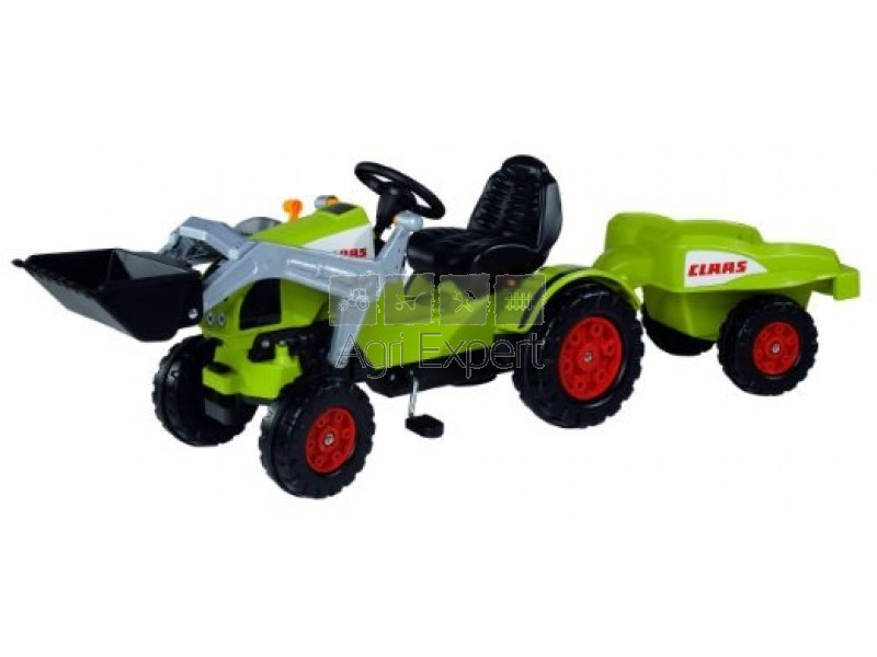 Tracteur enfant à pédale avec remorque, chargeur avec godet Claas Celtis  BIG Smoby