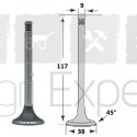 Soupape d'admission moteur MWM D325, D325-2, D325-3, D325-4, D325-6, D208, D225, D308, 0123028200, Fendt, Renault 