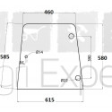 Vitre latérale Massey-Ferguson 342, 350, 352, 355, 360, 362, 362N, 365, 372N, 375, 382N, 390, 390T, 396, 398, 399