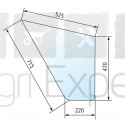 Vitre de porte inférieure cabine ET33.2, ET33.3 tracteur Renault 461, 461S, 521S, 551, 551S, 551-4, 551-4S, 651, 651S, 651-4, 651-4S, 681, 681S, 681-4, 681-4S, 751S, 751-4S, 781, 55-14, 65-14 