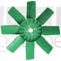 Ventilateur 8 pales plastique tracteur John-Deere 1640, 1840, 2040, 2140, 2350, 2550, 2750, 3120, 3030, 3130, MB 950, 952, 955, 960, 965, 968, 970, 975, 1032, 1042, 1052, 1055, 1065, 1068, 1072, 1075 