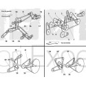 Jeu de courroie Cde de coupe 2 gorges MB New-Holland TF42, TF44, TF46, TX34, TX36, 89514990