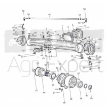 Rondelle de pivot N°26 pont avant tracteur Same Tiger 105