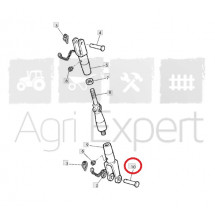 Axe inférieur de suspente de relevage tracteur Case IH 2120, 2130, 2140, 2150, 2120 PRO, 2130 PRO, 2140 PRO, 2150 PRO, John-Deere 5300, 5400, 5500