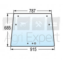 Pare-brise tracteur Fendt Farmer 250V, 260V, 270V, 275V, 280V