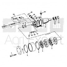 Joint spy pour orbitrol ZF tracteur Case IH 433, 533, 633, 644, 733, 743, 744, 745, 833, 844, 845, 856, 955, 956, 1055, 1056, 1255, 1455