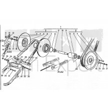 Jeu de Courroie de variateur d'avancement MB Laverda 3400, 3400R, 3500, 3550, 3550R, 3600, 3600R, 3650, 3650R, 3750, 3750R, 3790, 3850, M162, M172, Massey-Ferguson 487, 506, 507, 507OLD