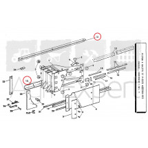 Cornière inférieur et supérieur gauche, presse moyen densité New-Holland S69, 71