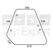 Vitre latérale de cabine CS tracteur Fiat 580, 680, 780, 880, 980, 55-88, 60-88, 65-88, 70-88, 80-88, 55-90, 60-90, 65-90, 70-90, 80-90, 90-90, 100-90, 110-90, 115-90, 130-90, 140-90, 180-90