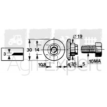 Boulon porte-couteaux BCS 404-405-406, Gribaldi & Salvia