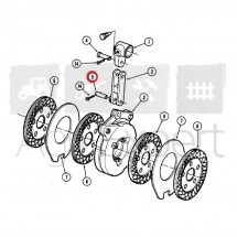 Axe de frein tracteur VSF Renault RB, Fructus, Palès, Dionis, Nectis, Valtra, Massey-Ferguson, Case IH, Deutz-Fahr 