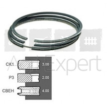 Jeu de segments moteur MWM D226-3.2, D226-4.2, D226-6.2, TD226, TD226-B3, TD226-4, TD226-B4,  TD226-4.2, TD226-6, TD226-B6, TD226-6.2, TD228-6.2, 7701032429