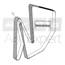 Courroie pour presse à balles rondes Fiatagri Hesston 5540, 5580 