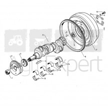 Vis de volant moteur tracteur F-135D, FV-135D, 323, 383, 423, 453