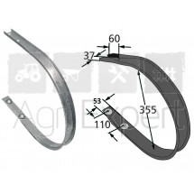 Guide racleur pick-up Krone Combi Pack 1250MC, 1500VMC, Round Pack 1250, 1250MC, 1550, 1550MC, Vario Pack 1500, 1500MC, 1800, 1800MC, Big Pack 890, 890XC, 1270, 1270XC, 1290, 1290XC, 938312.0