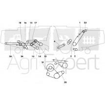 Courroie d'entraînement secoueurs Claas Dominator 38, 48, 48SP, 58, 58SP, 68, 68R, 68SP, 130, 140, 150, Compact 20, 25, 30, Deutz-Fahr M 2385, 06210927, 785176.0, 593325 