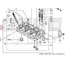 Culasse moteur Yanmar 3TNE74, 3TNE74-AD, 3TNE74-AF, 3TNE74-AMM, 3TNE74-BME, 3TNE74-DG, 3TNE74-DGD, 3TNE74-EAMM, 3TNE74-FC, 3TNE74-G1A, 3TNE74-G2A, 3TNE74-G2A01, 3TNE74-HIN, 3TNE74-HT, 3TNE74-KBS, 3TNE74-LT, 3TNE74-LW, 3TNE74-MB, 3TNE74-MG, 3TNE74-NS, 3TNE