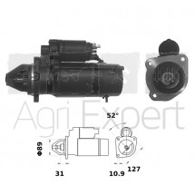 Démarreur 24V 4Kw pour moteur Deutz BFL914, BF4L2012, BF4M2012, BF4M1013, TCD2012, TCD2013, TCD4, Ahlmann, Atlas, Bomag, Euromacchine, Liebherr, Mecalac, Menzi Muck, Normet, Sennebogen, Volvo, Vögele, Weycor, Wirtgen, Mahle Letrika IS1255, MS 66