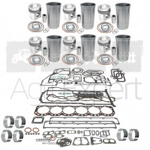 Kit de révision moteur John-Deere 6466A, 6466D, 6466T avec pochette de joint et coussinet de bielle tracteur 4050E, 4240, 4240S, 4250, 4350, 4440, 4450, 4640, 4650, 4850