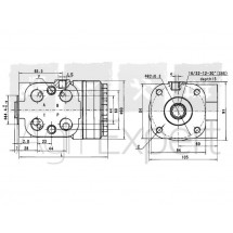 Orbitrol de direction OSPC 125LS tracteur John-Deere 1641, 2141, 2541, 2941, 3141, 3641, 2251, 2351, 2651, 2951, 3351