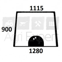 Pare brise 2 trous pour tracteur Massey Ferguson 5400, 6100, 6400, 7400, 8100, 8400, cabine plancher plat