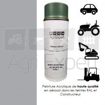 Aérosol peinture argenté métallisé pour jante Case IH àpd 1985 bombe de retouche 400 ml, teinte spécifique pour tracteur agricole, matériel de fenaison, faneuse, andainneur, faucheuse etc...