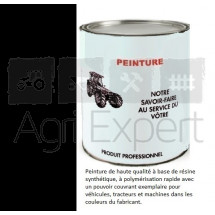 Peinture Noir mat Agromec application au pistolet à peinture