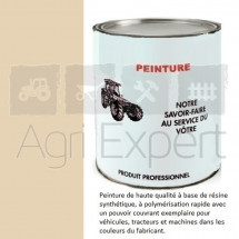 Peinture Ivoire jante tracteur Renault application au pistolet à peinture 