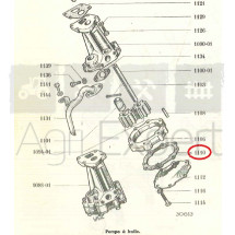 Joint de couvercle de pompe a huile moteur Perkins P3 TA/4924 tracteur Renault D30, N71, V71, Super 7, Super 7D, Ford Super Dexta, MF TEA20