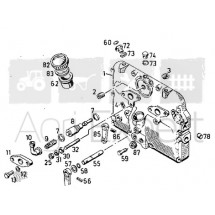 Ressort de pression pompe à injection moteur Deutz F2L912 tracteur Deutz D 2807, D 3006, D 3607