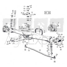 Roulement de pivot pont avant tracteur Same Corsaro 70, Explorer 60 II, Falcon 50, Minitauro 50, Saturno 80 SY, Vigneron 60, 62, 70, 75, Lamborghini R613V, R714V, R483, R483, Hurlimann 