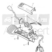 Volant pour John Deere série 6020 6420 S, référence RE282643.