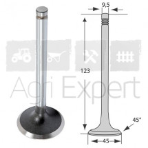 Soupape d'admission moteur Perkins 4.41, 1006.6, 1006.6T