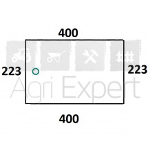 Vitre arrière inférieur tracteur Fiat cabine SIAC TS24, TS25 Fiatagri 466, 566, 580, 666, 680, 766, 780, 880, 980, 55-46, 65-46, 50-56, 55-56, 70-56, 55-66, 60-66, 70-66, 80-66, 60-76